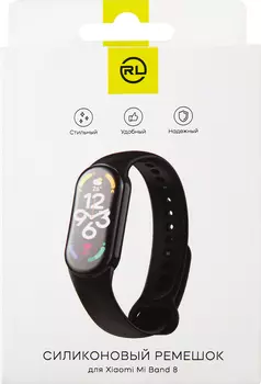 Ремешок Red Line для Xiaomi Mi Band 8, силикон, серый (УТ000035519)