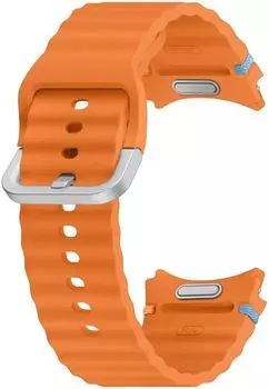 Ремешок Samsung Galaxy Watch для Samsung Galaxy Watch 4/4 Classic, M/L, каучук, оранжевый (ET-SNL31LOEGRU)