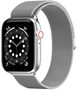 Ремешок SwitchEasy 2022 Mesh Stainless Steel Watch Loop для Apple Watch, 42-45 мм, нержавеющая сталь, серебристый (SAW245032SV22)
