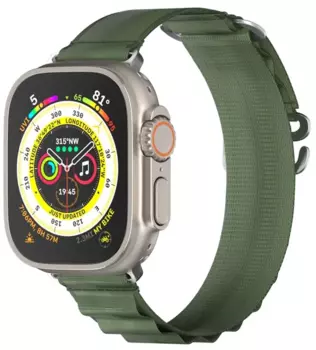 Ремешок SwitchEasy Active Sport Watch Loop для Apple Watch, 38-41 мм, текстиль, зеленый (MAW341160GN23)