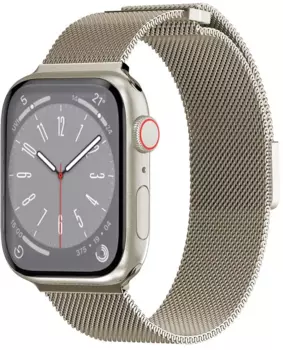 Ремешок SwitchEasy Mesh Stainless Steel Watch Loop для Apple Watch, 42-49 мм, нержавеющая сталь, бежевый (SAW459032SI23)