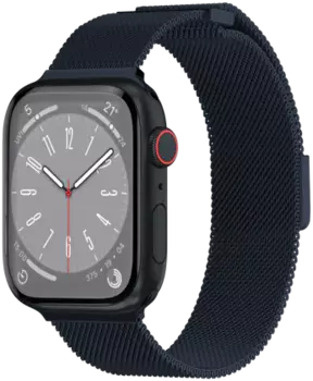 Ремешок SwitchEasy Mesh Stainless Steel Watch Loop для Apple Watch, 38-41 мм, нержавеющая сталь, черный (SAW341032MG23)