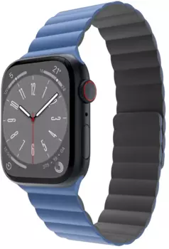 Ремешок SwitchEasy Skin Silicone Magnetic Watch Band для Apple Watch, 42-49 мм, силикон, синий (MAW459078BL23)