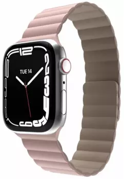 Ремешок SwitchEasy Skin Silicone Magnetic Watch Band для Apple Watch, 42-45 мм, силикон, розовый (MAW245078PK22)