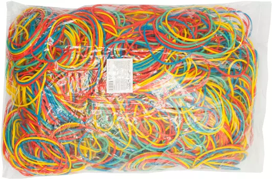 Резинки для денег Buro 60мм, 1кг, цветные (1723371)