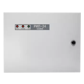 РИП Болид РИП-24 исп.01 24 В, 3А, металлический корпус под 2 АКБ 7 А·ч, серый (РИП-24-3/7М4)