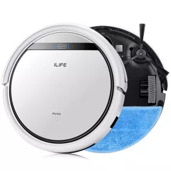 Робот-пылесос ILIFE POWER V50 Пульт ДУ, белый (6971263070632)