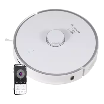 Робот-пылесос Polaris PVCR 0905 Wi-Fi IQ Home Panorama Aqua, белый (PVCR0905)