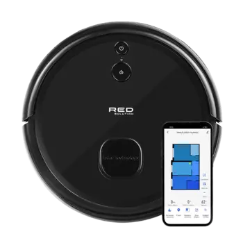 Робот-пылесос RED SOLUTION RV-RL6000S Пульт ДУ, черный (RV-RL6000S)