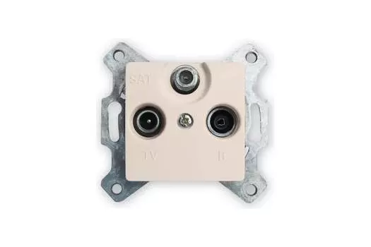 Розетка 3xTV+RD(FM)+SAT Legrand Cariva, слоновая кость (773735)