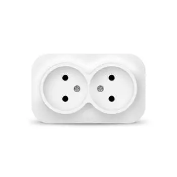 Розетка IONICH, открытый монтаж, 2-х постовая, 10A, в сборе, IP20, белый (1417)