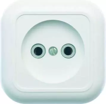 Розетка КУНЦЕВО-ЭЛЕКТРО Валентина РА10-266, открытый монтаж, однопостовая, 10A, в сборе, IP20, белый (7638)