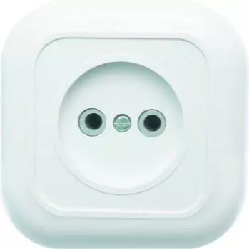 Розетка КУНЦЕВО-ЭЛЕКТРО Валентина РС10-153, скрытый монтаж, однопостовая, 10A, в сборе, IP20, белый (7651)