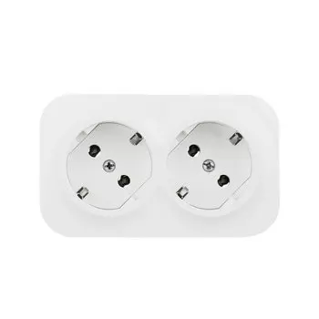 Розетка Legrand Quteo, открытый монтаж, 2-х постовая, с з/к, 16A, в сборе, IP20, белый (782233)