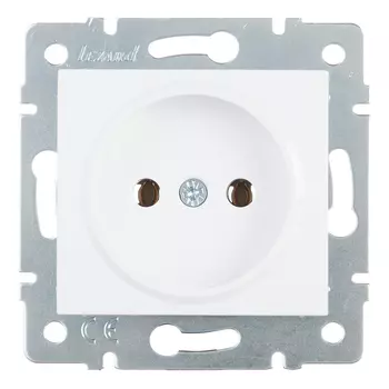 Розетка LEZARD Karina, скрытый монтаж, однопостовая/модулей: 1, 16А, в сборе, IP20, белый (707-0288-121B)