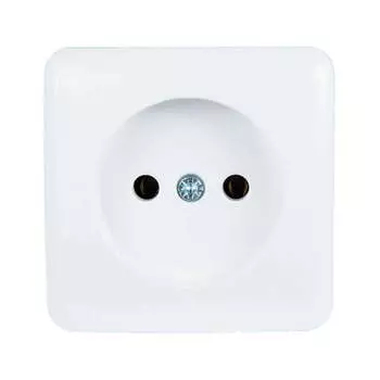 Розетка LEZARD Viola, открытый монтаж, однопостовая, 16A, в сборе, IP20, белый (751-0200-121)