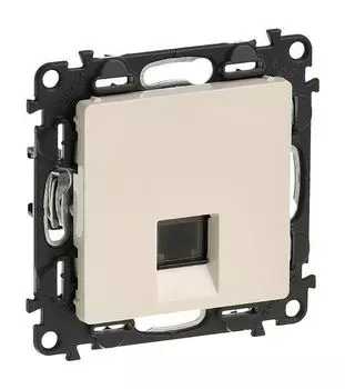 Розетка RJ11 скрытый монтаж, механизм без рамки, слоновая кость, Legrand Valena Life (753538)