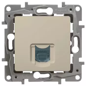 Розетка RJ-11 Legrand ETIKA, слоновая кость (672340)
