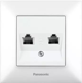 Розетка RJ-11 скрытый монтаж категория 3, белый, PANASONIC Arkedia Slim (WNTC04032WH-RU)