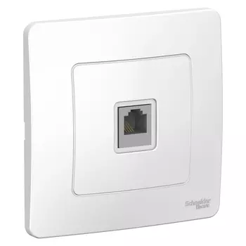 Розетка RJ-11 скрытый монтаж, механизм в сборе, белый, Schneider Electric Blanca (BLNIS011001)