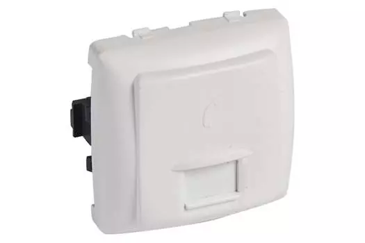 Розетка RJ-45 скрытый монтаж, IP20, белый, Legrand Oteo (086133)