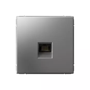 Розетка RJ-45 скрытый монтаж категория 5e, IP20, сталь, Systeme Electric ArtGallery (GAL000983)