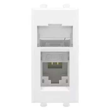 Розетка RJ-45 скрытый монтаж категория 5e, белый, DKC Avanti (4400461)