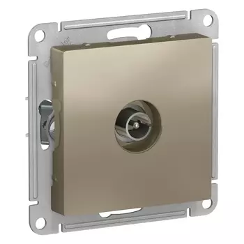 Розетка RJ-45 скрытый монтаж категория 5e, механизм без рамки, мокко, Schneider Electric AtlasDesign (ATN000593)