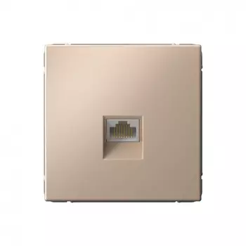 Розетка RJ-45 скрытый монтаж категория 6А, механизм в сборе, песочный, System Electric ArtGallery (GAL001286)