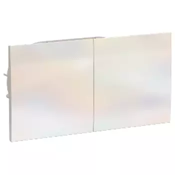 Розетка Schneider Electric ATLASDESIGN, скрытый монтаж, 2-х постовая, с з/к, со шторками, 16A, в сборе, IP20, жемчуг (ATN000428)