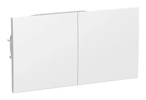 Розетка Schneider Electric AtlasDesign, скрытый монтаж, 2-х постовая, с з/к, со шторками, с крышкой, 16A, в сборе, IP20, белый (ATN000128)