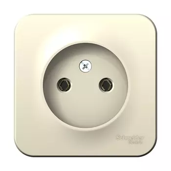 Розетка Schneider Electric Blanca, открытый монтаж, однопостовая, 16A, в сборе с изолирующей пластиной, IP20, молочный (BLNRA000112)