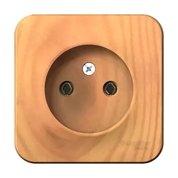 Розетка Schneider Electric Blanca, открытый монтаж, однопостовая, 16A, в сборе с изолирующей пластиной, IP20, ясень (BLNRA000115)