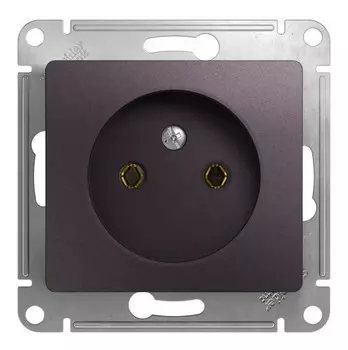 Розетка Schneider Electric GLOSSA, скрытый монтаж, однопостовая, 16A, механизм с накладкой без рамки, IP20, сиреневый туман (GSL001441)