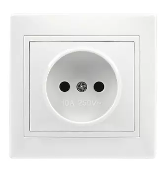 Розетка SMARTBUY Венера, скрытый монтаж, однопостовая, 16A, в сборе, IP20, белый (SBE-01w-10-S1-N)