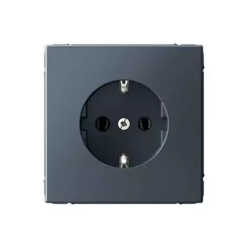 Розетка Systeme Electric ARTGALLERY GAL000743S, скрытый монтаж, однопостовая, с з/к, 16А, механизм с накладкой без рамки, IP20, грифель, 1 шт. (GAL000743S)