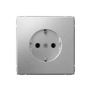 Розетка Systeme Electric ARTGALLERY GAL001443S, скрытый монтаж, однопостовая, с з/к, 16А, механизм с накладкой без рамки, IP20, базальт, 1 шт. (GAL001443S)