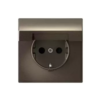 Розетка Systeme Electric ARTGALLERY, скрытый монтаж, однопостовая, с з/к, со шторками, с крышкой, 16А, механизм с накладкой без рамки, IP20, с быстрозажимными клеммами, лотос, 1 шт. (GAL000646S)
