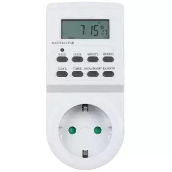 Розетка-таймер Smartbuy SBE-STE1, 16А, недельный+суточный, белый (SBE-STE1)