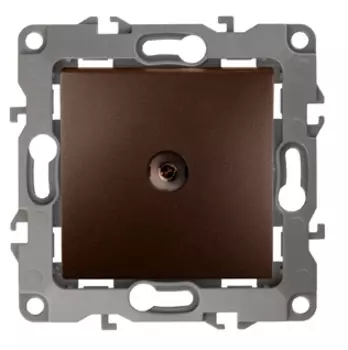 Розетка TV Lanmaster, бронза, механизм без рамки (LAN-EC45x45-TV-BRZ)