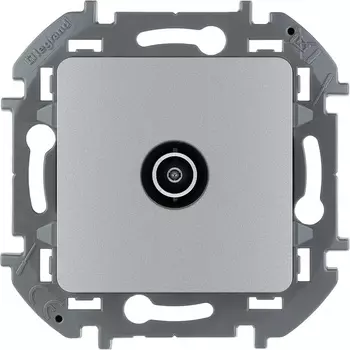 Розетка TV Legrand Inspiria, алюминий, проходная, без рамки (673862)