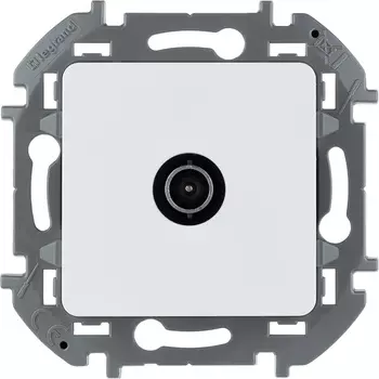 Розетка TV Legrand Inspiria, белый, простая для схемы "звезда" (673850)