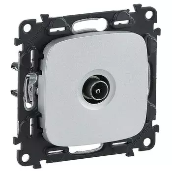 Розетка TV Legrand Valena Allure, алюминий, оконечная, без рамки (753960)