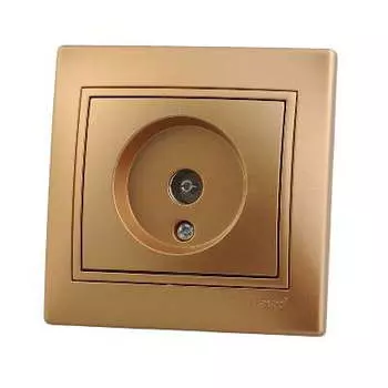 Розетка TV LEZARD MIRA, золотой металлик (701-1313-129)