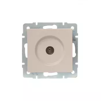 Розетка TV LEZARD Vesna 742-0388-130, кремовый, оконечная, без рамки (742-0388-130)
