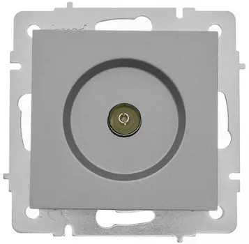 Розетка TV LEZARD Vesna, платина, оконечная, без рамки (742-3588-130)