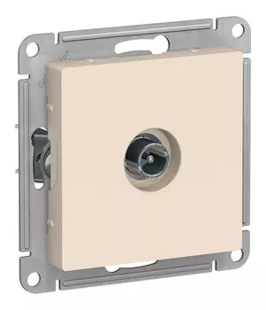 Розетка TV Schneider Electric AtlasDesign, бежевый, проходная, без рамки (ATN000292)