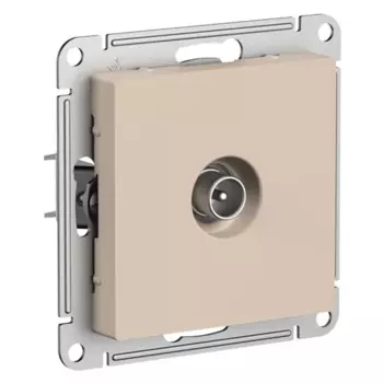 Розетка TV Schneider Electric AtlasDesign, песочный, механизм без рамки (ATN001293)