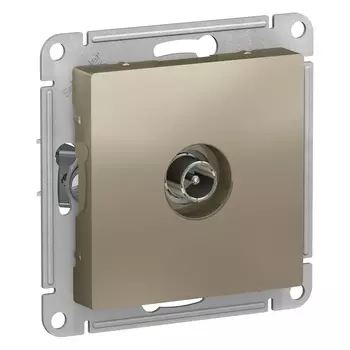 Розетка TV Schneider Electric AtlasDesign, шампань, механизм без рамки (ATN000592)