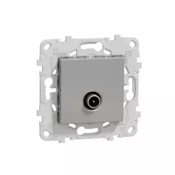 Розетка TV Schneider Electric Unica New, алюминий, оконечная, без рамки (NU546230)